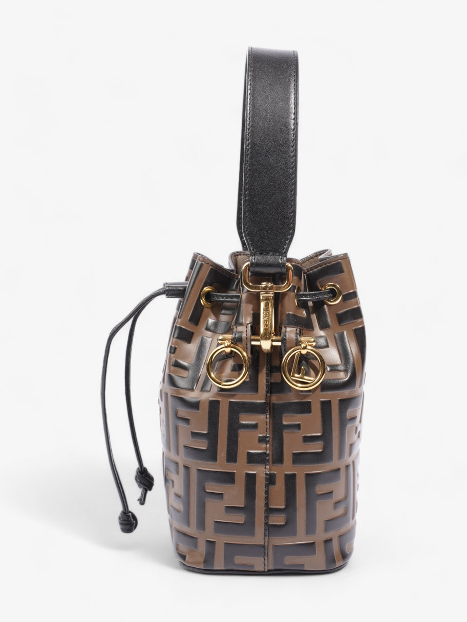 Fendi Mon Tresor Brown  / Black Calfskin Leather Mini Image 3