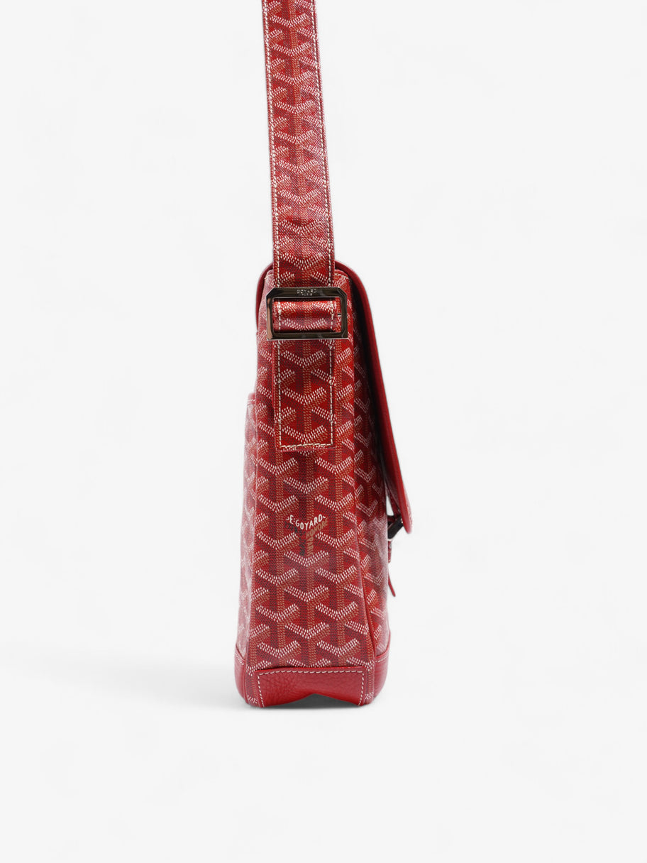 Goyard Grand Bleu Rouge Coated Canvas MM Image 5