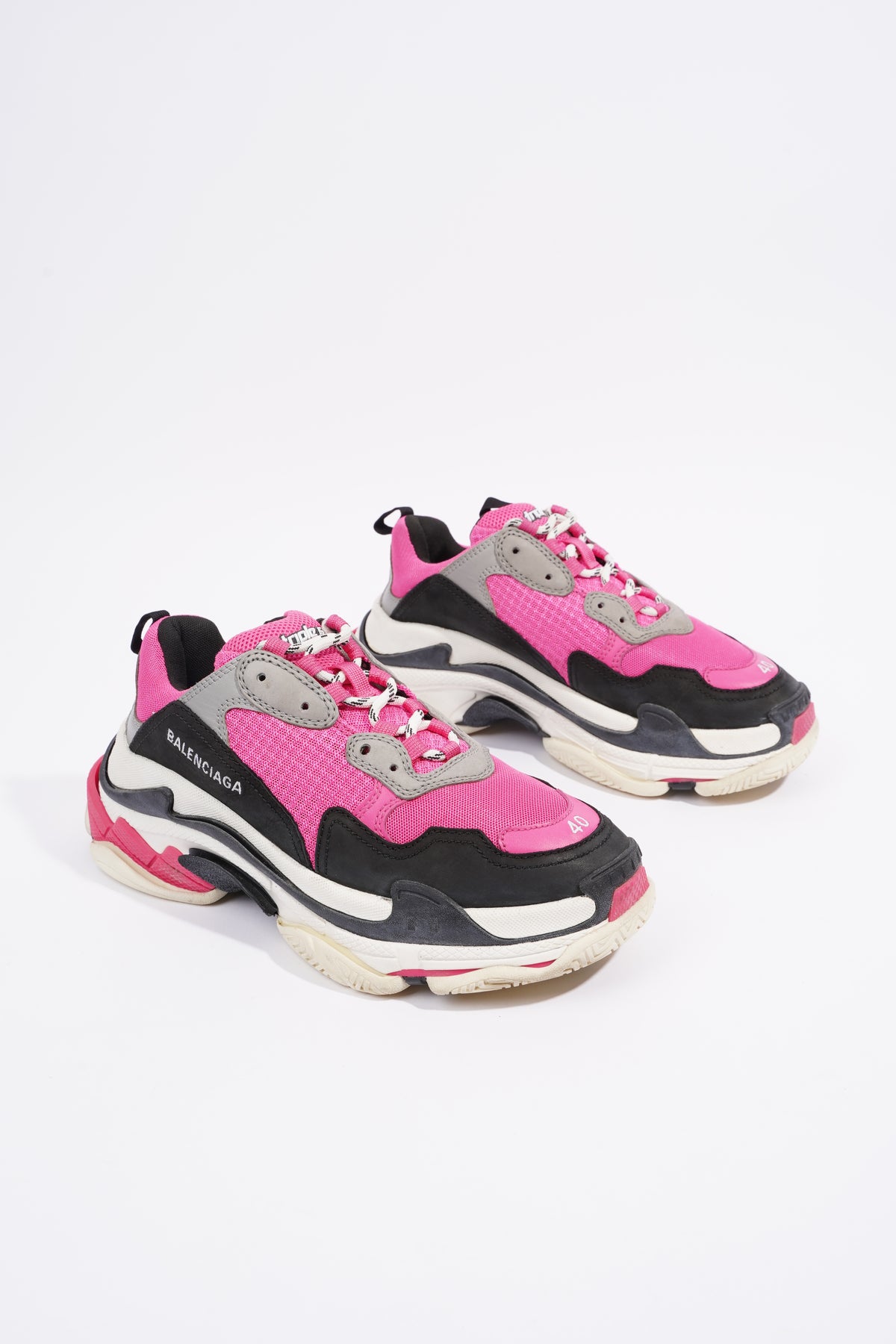 Balenciaga triple s 2024 pink white black