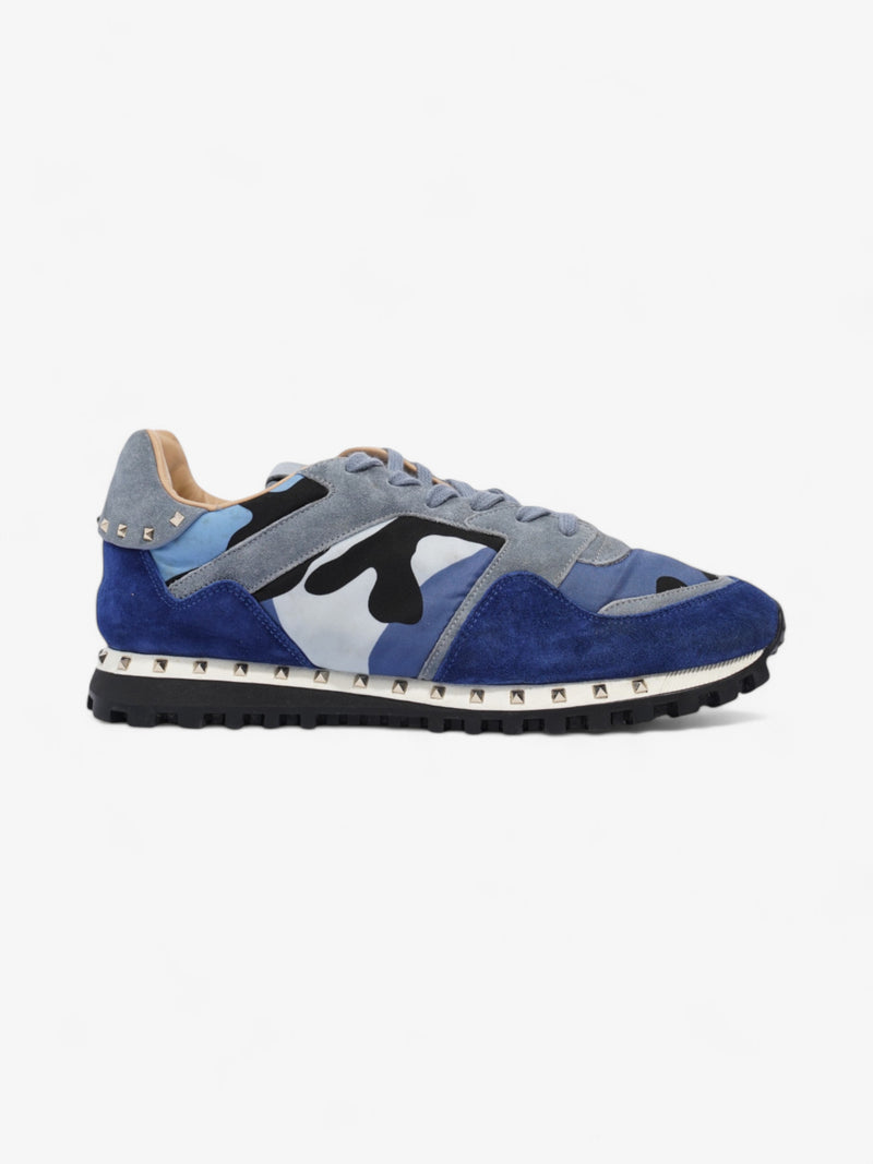  Valentino Rockstud Sneakers Blue / Black Suede EU 43 UK 9