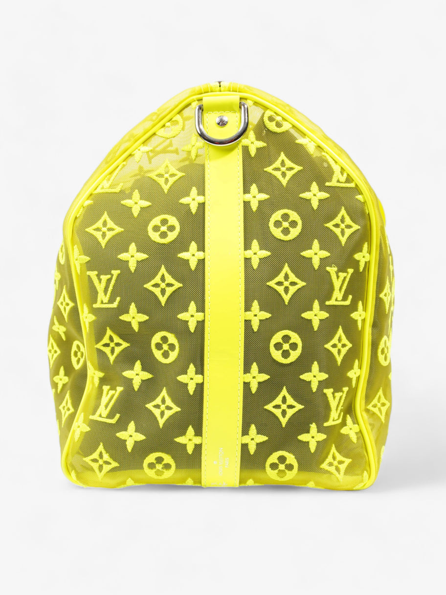 Louis Vuitton Keepall 50 Yellow Monogram Mesh Image 5