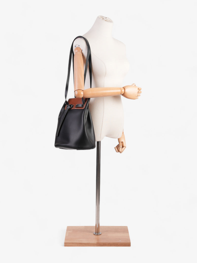  Loewe Lazo Bucket Bag Black / Brown Leather