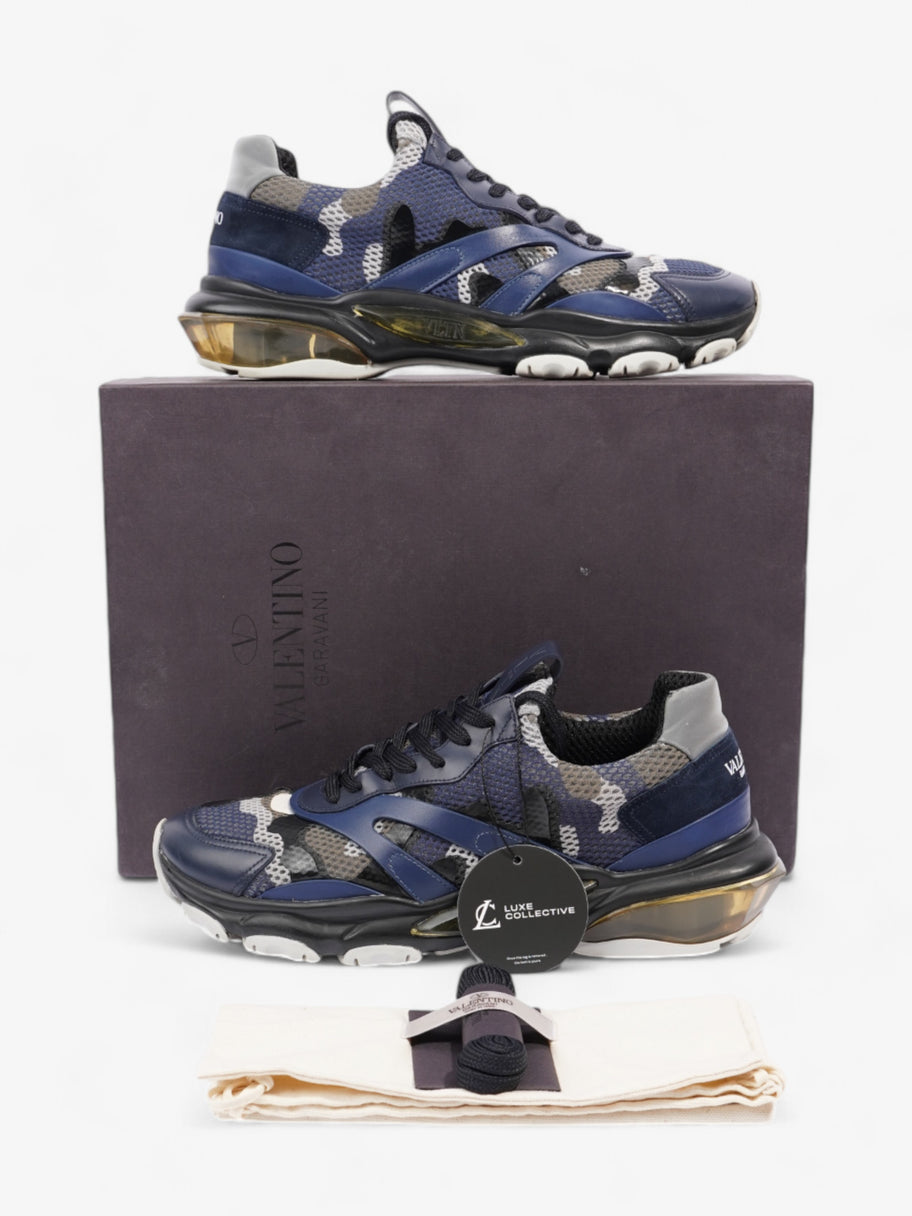 Valentino Bounce Mesh Camo Navy / Black / Grey Mesh EU 42 UK 8 Image 10