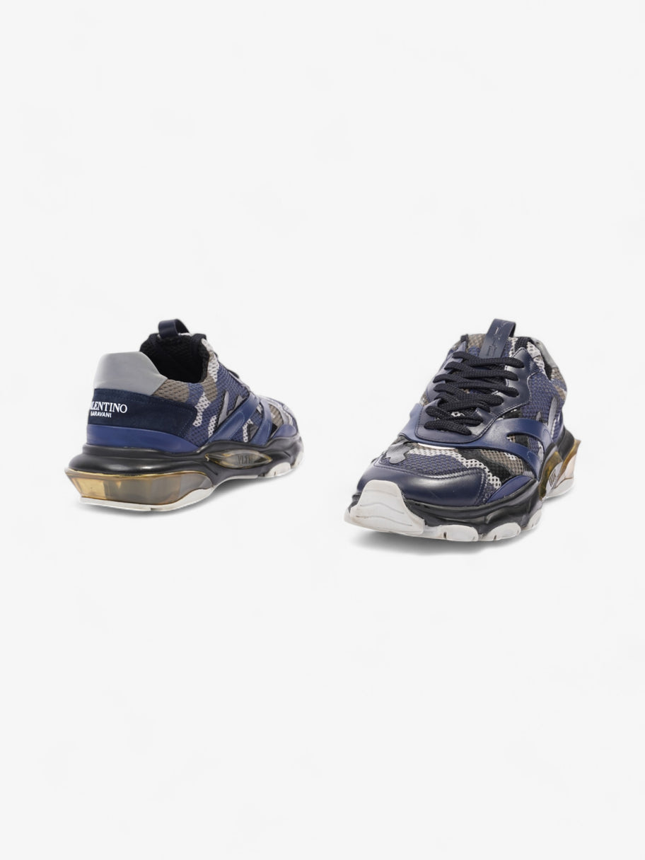 Valentino Bounce Mesh Camo Navy / Black / Grey Mesh EU 42 UK 8 Image 9