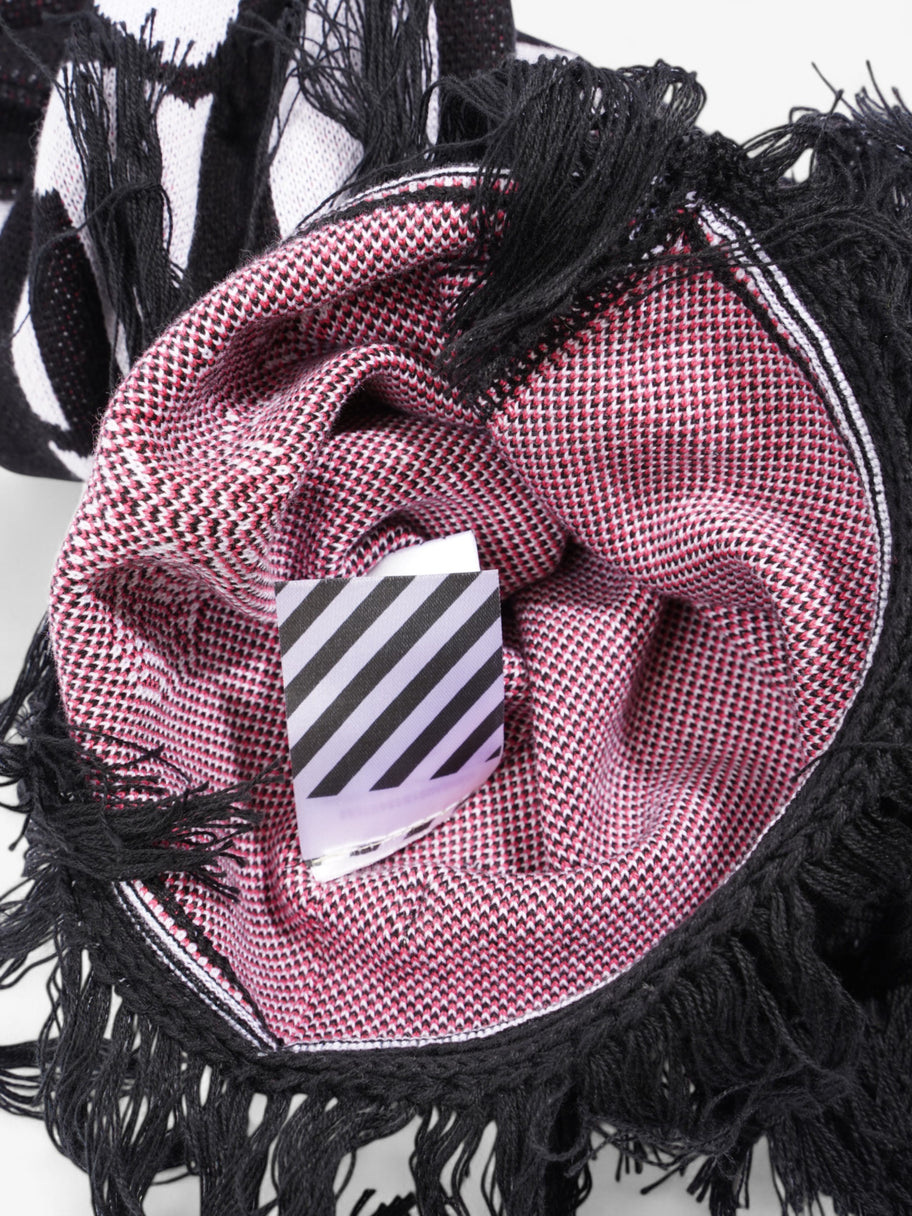 Off White Temperature Scarf Black / White / Pink Cotton Image 4