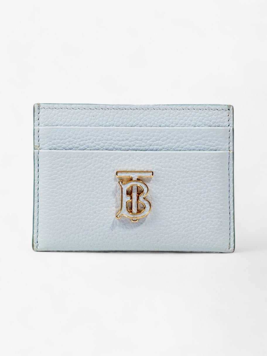 Burberry TB Card Holder Light Blue Grained Leather Image 1