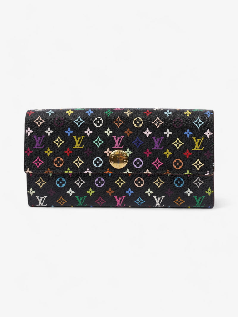  Louis Vuitton Wallet Black / Multicolour Coated Canvas