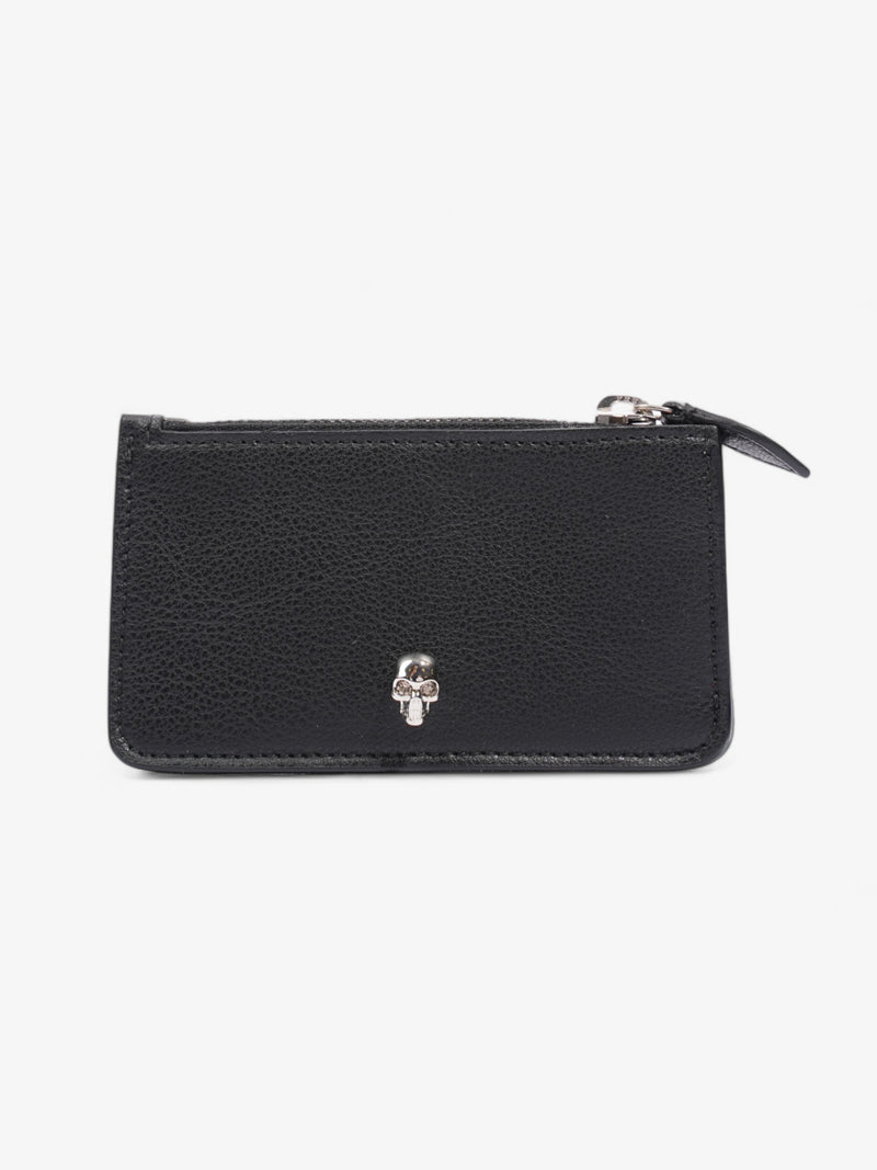  Alexander McQueen Skull card case Black Leather