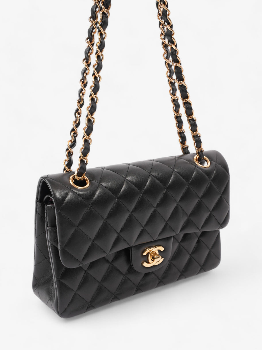 Chanel Classic Double Flap Black Lambskin Leather Small Image 8