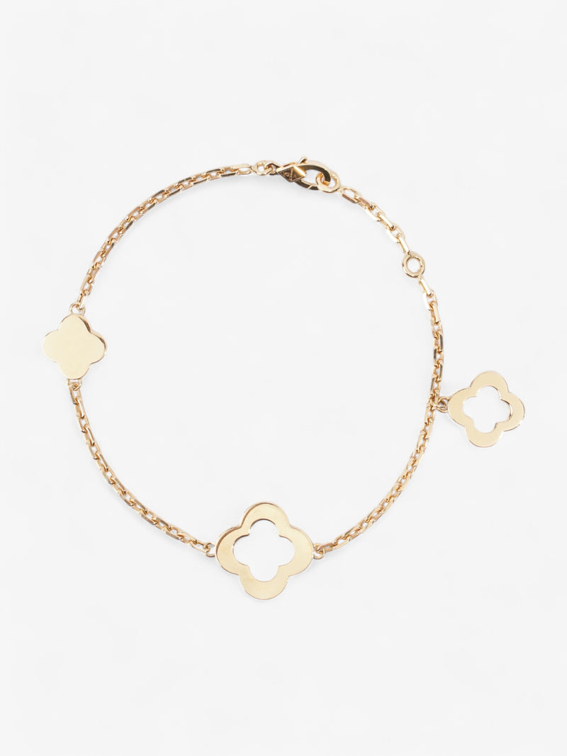  Van Cleef and Arpels Byzantine Alhambra Bracelet, 3 Motifs Yellow Gold Yellow Gold