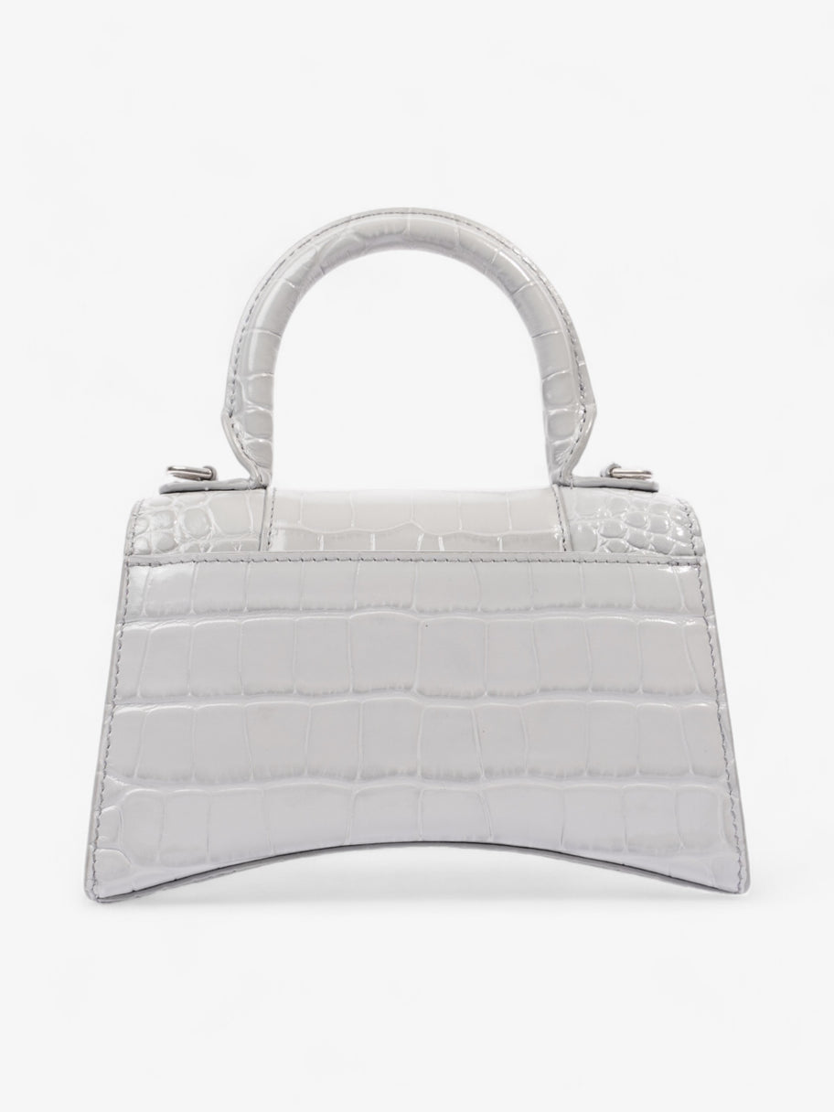 Balenciaga Hourglass Grey Embossed Leather Small Image 4