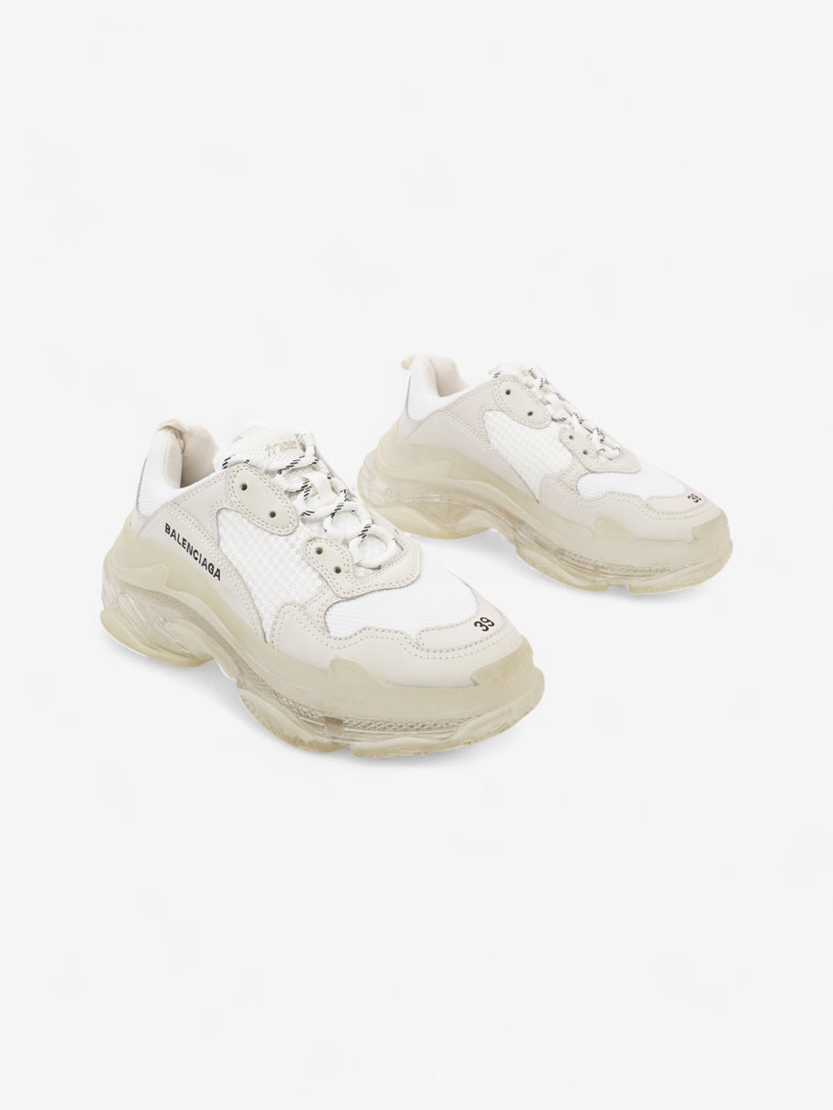 Balenciaga Triple S Clear Sole White Mesh EU 39 UK 6 Image 2