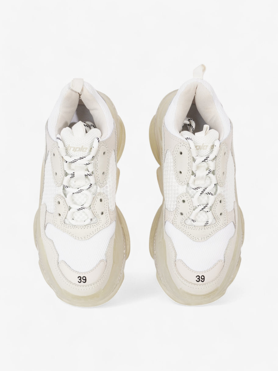 Balenciaga Triple S Clear Sole White Mesh EU 39 UK 6 Image 8