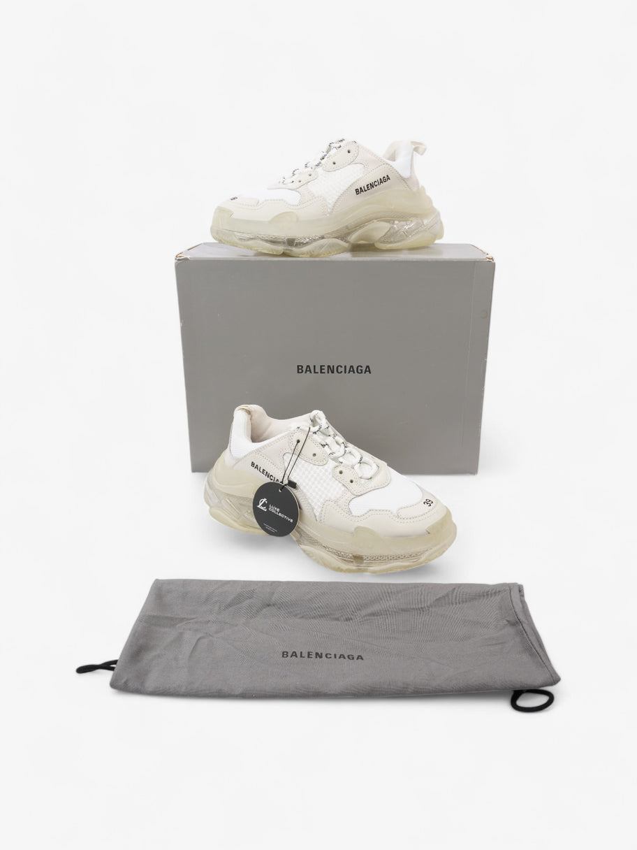 Balenciaga Triple S Clear Sole White Mesh EU 39 UK 6 Luxe Collective