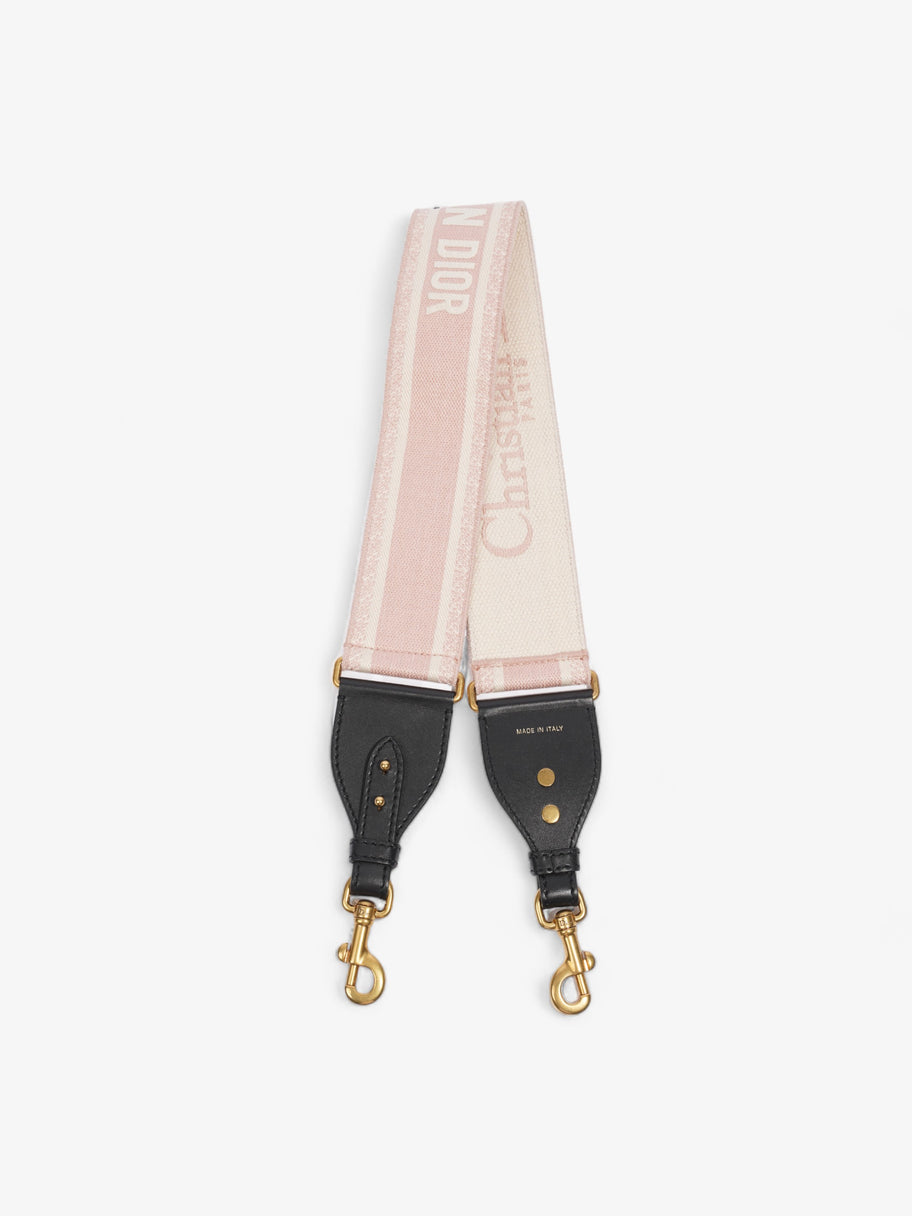 Embroidered Strap Beige / Rose Canvas Image 1