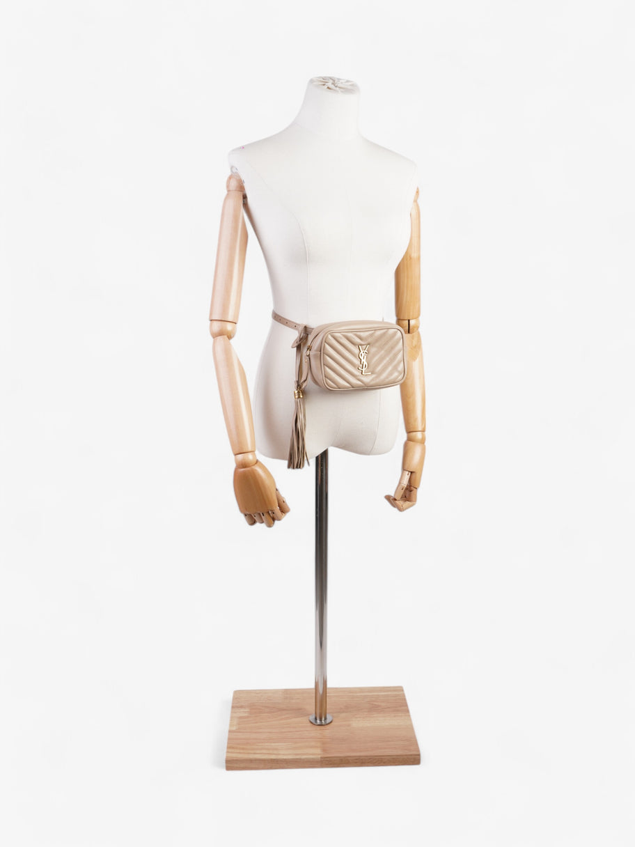 Saint Laurent Lou Belt Bag Beige Matelasse Leather Image 2