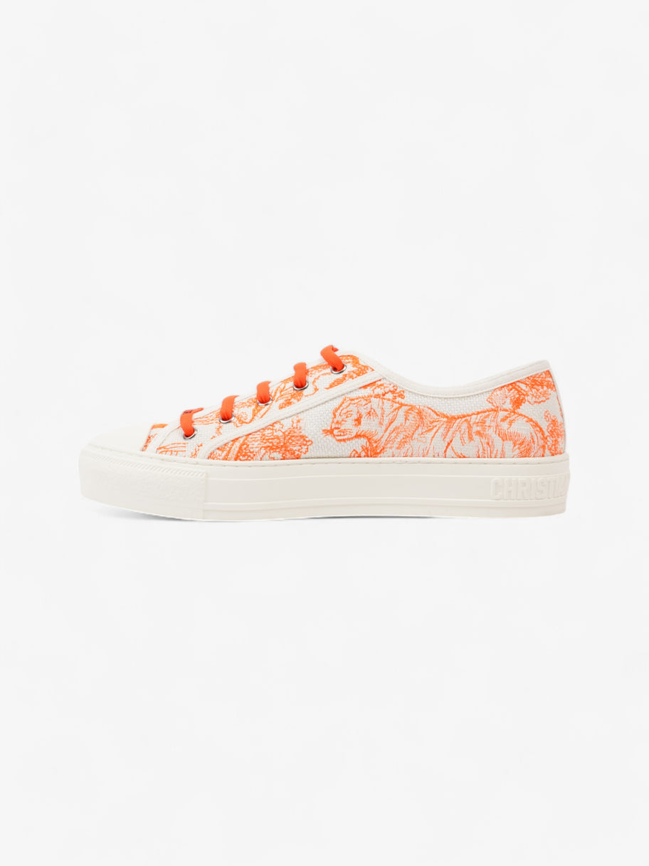 Christian Dior Walk'n'Dior Sneaker White  / Orange Canvas EU 41 UK 8 Image 3