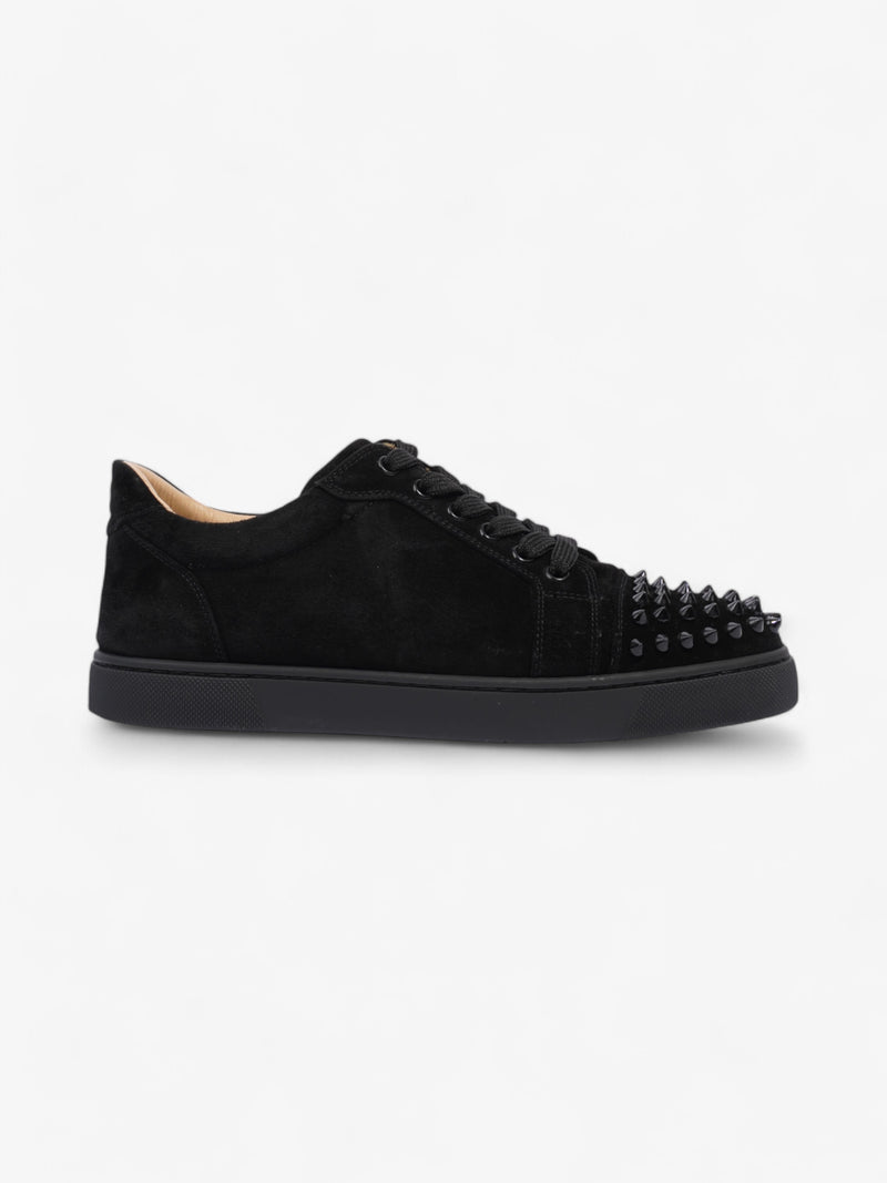  Christian Louboutin Vieira Spikes Sneakers Black Suede EU 38 UK 5