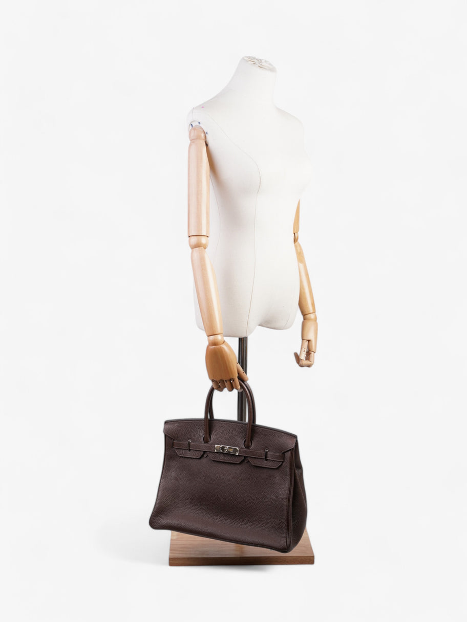 Hermes Birkin Chocolate Togo Leather 35 Image 2