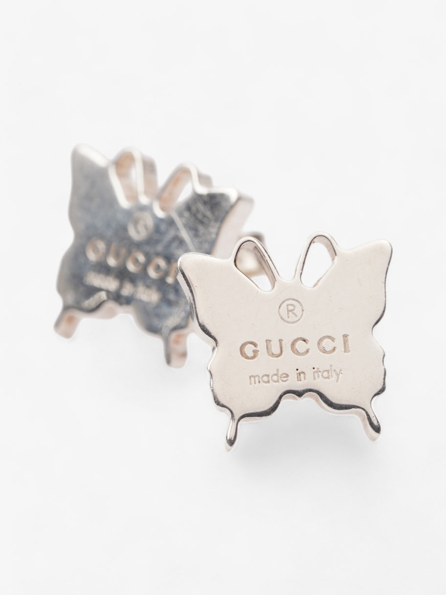 Gucci Butterfly Earrings Silver Silver Sterling Image 5