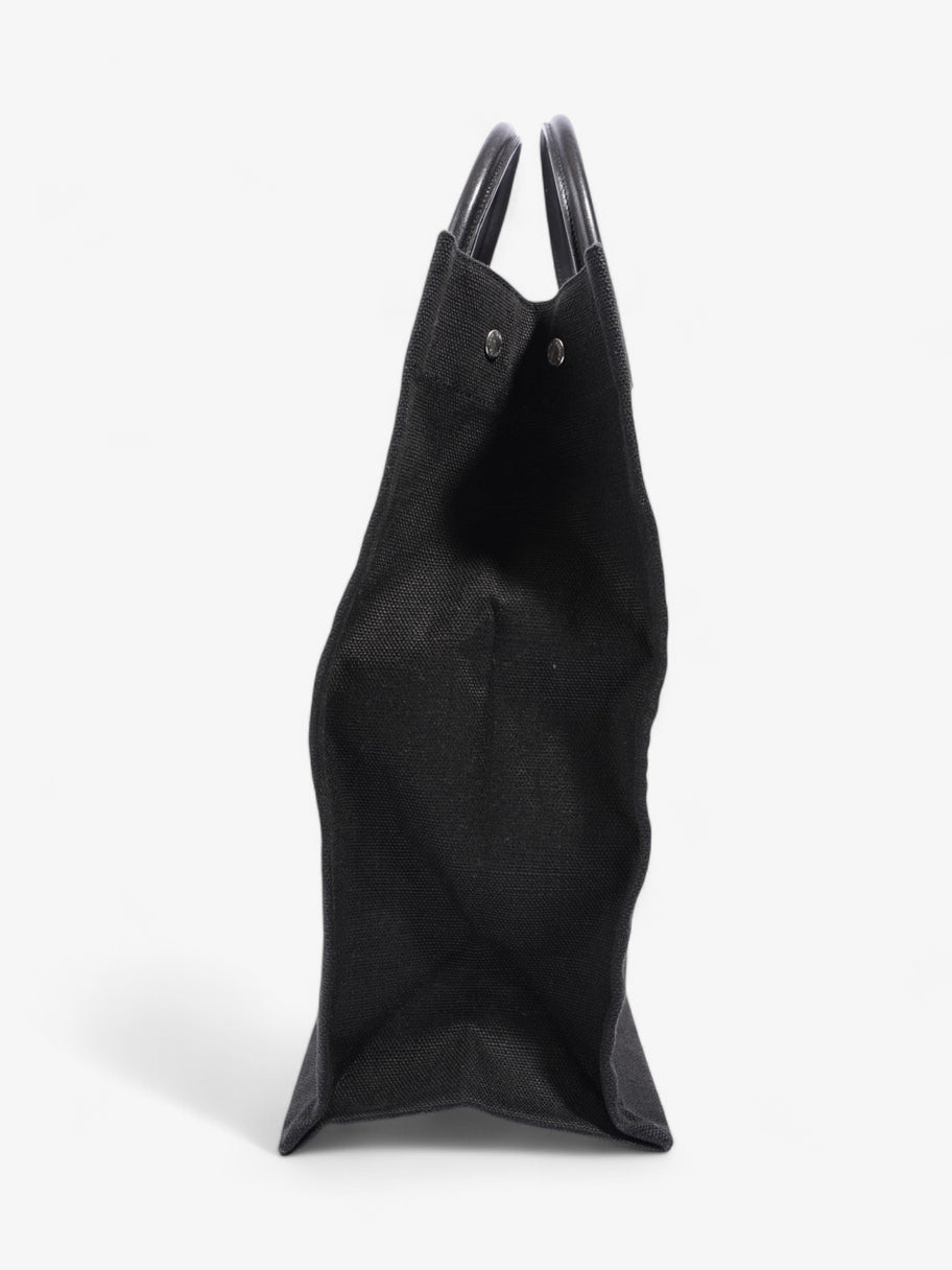 Saint Laurent Rive Gauche Tote Black / White Canvas Image 3