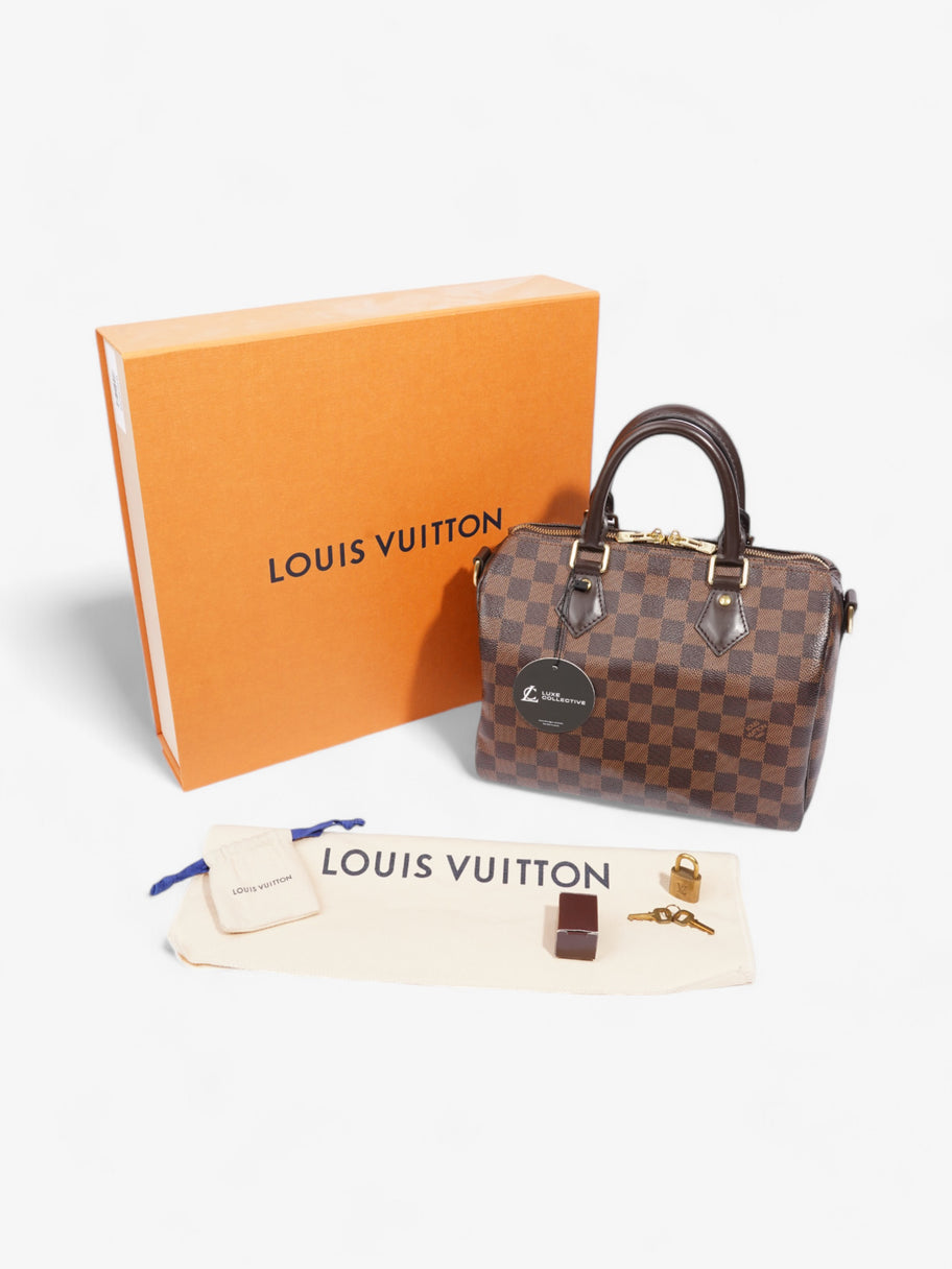 Louis Vuitton Speedy Bandoulière Damier Ebene Coated Canvas 25 Image 9