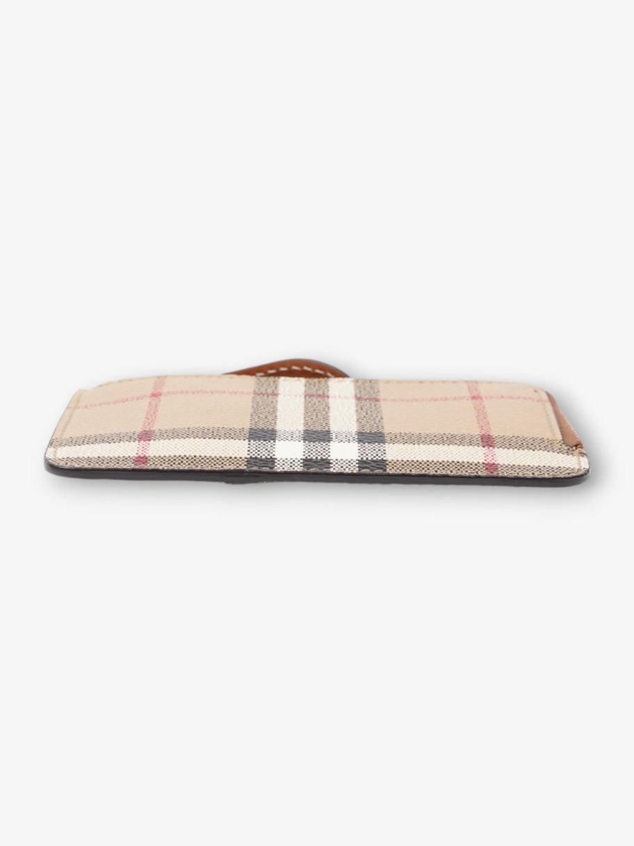 Burberry Check Zip Half Card Case Archive Beige Coated Canvas Image 5