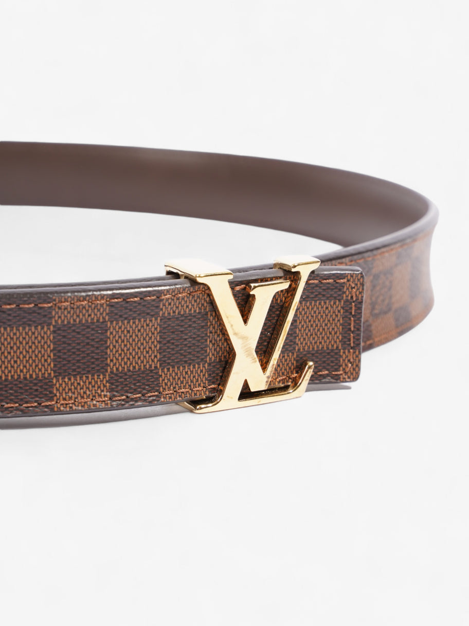 Louis Vuitton LV Initiales Reversible Belt Damier Ebene Coated Canvas 80cm / 32