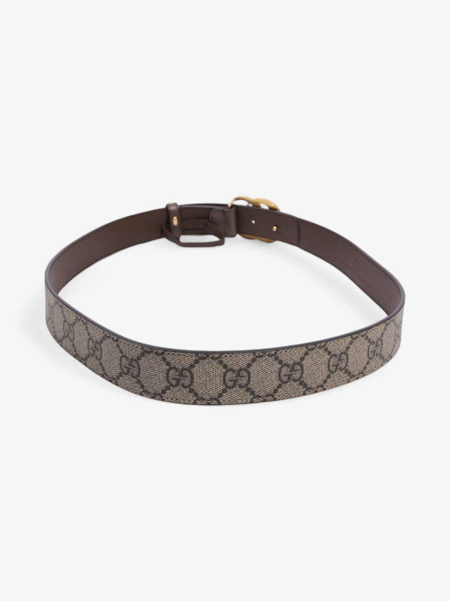 Gucci GG Marmont Belt GG Supreme / Brown / Gold Canvas 85cm / 34