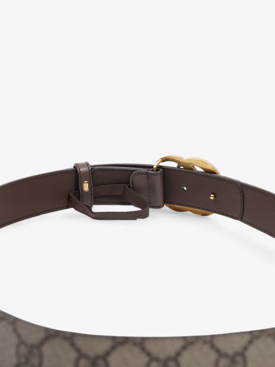 Gucci GG Marmont Belt GG Supreme / Brown / Gold Canvas 85cm / 34