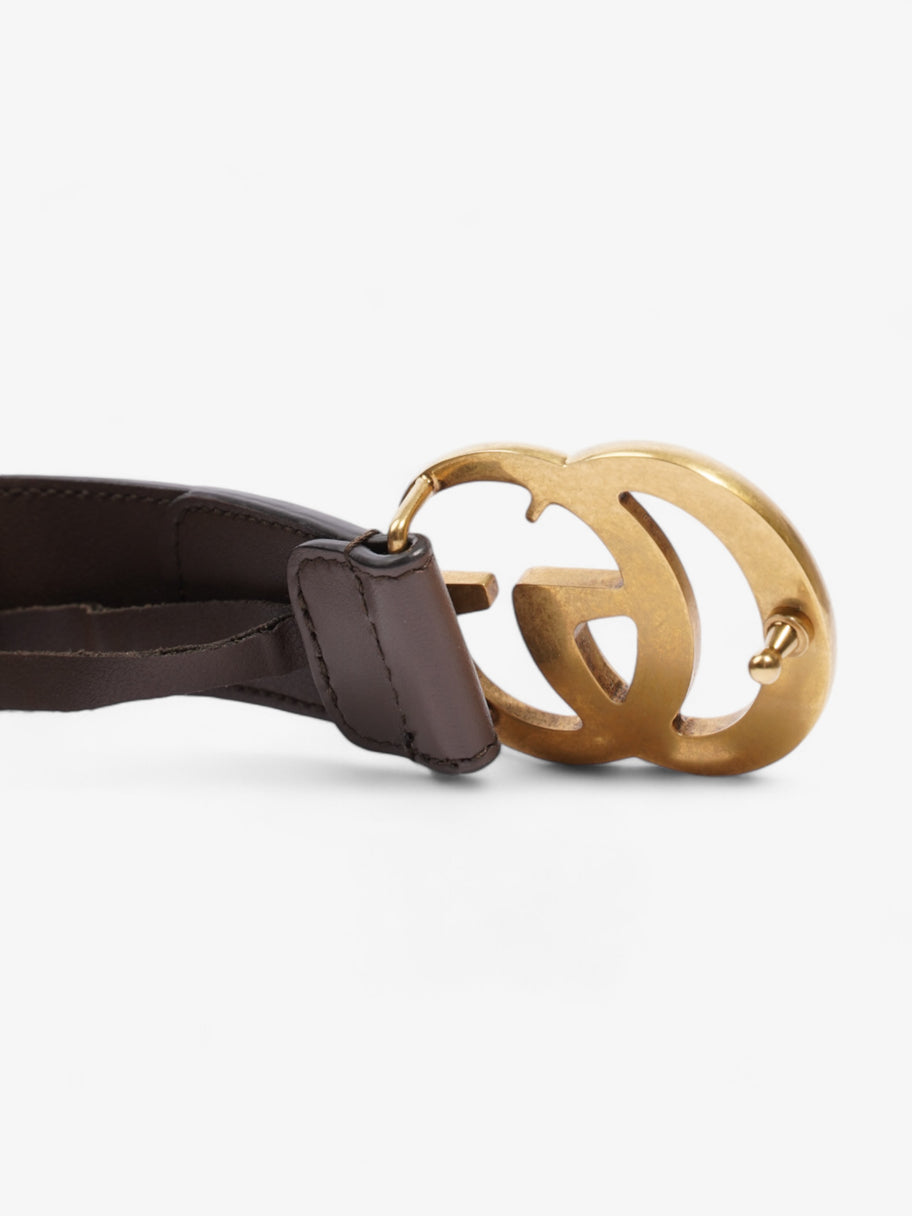 Gucci GG Marmont Belt GG Supreme / Brown / Gold Canvas 85cm / 34