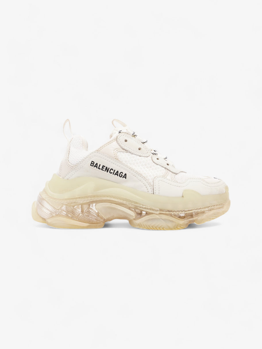 Balenciaga Triple S Clear Sole White  / Black Mesh EU 37 UK 4 Image 1