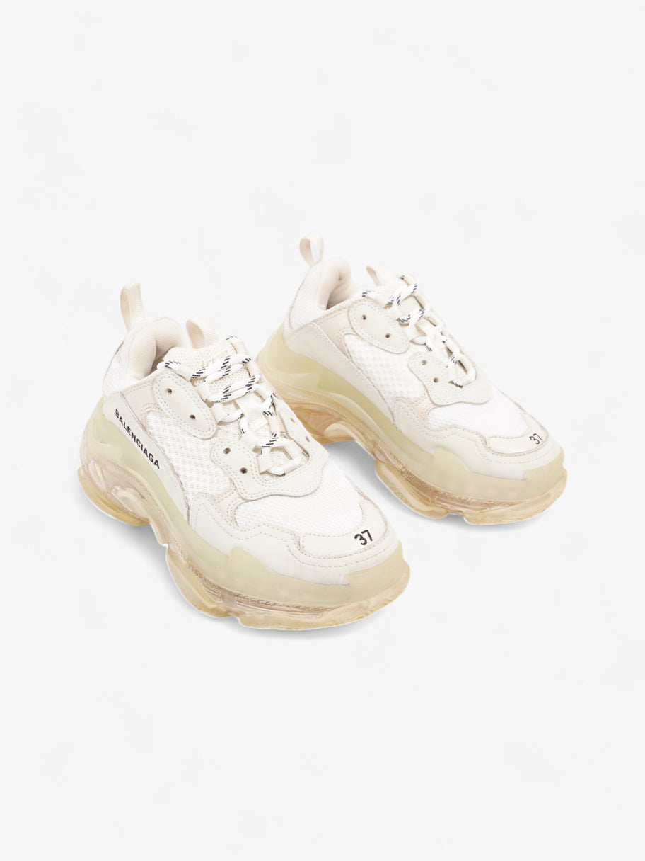 Balenciaga Triple S Clear Sole White  / Black Mesh EU 37 UK 4 Image 2