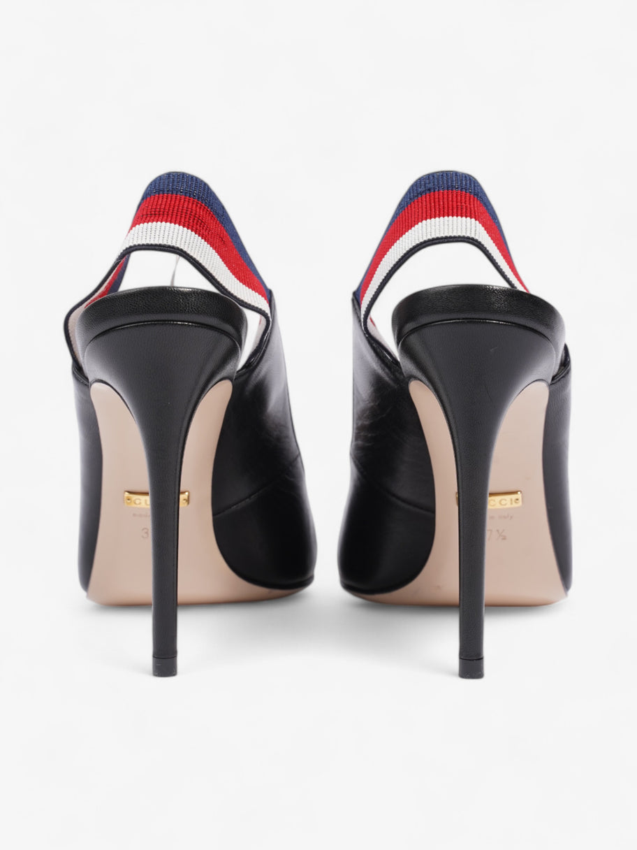 Gucci Slingback Heels 100 Black Leather EU 37.5 UK 4.5 Image 6