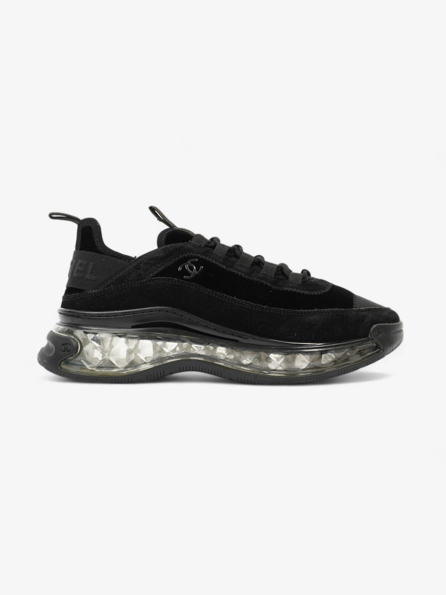 CC Logo Clear Sole Sneakers Black Velvet EU 39 UK 6 Image 1