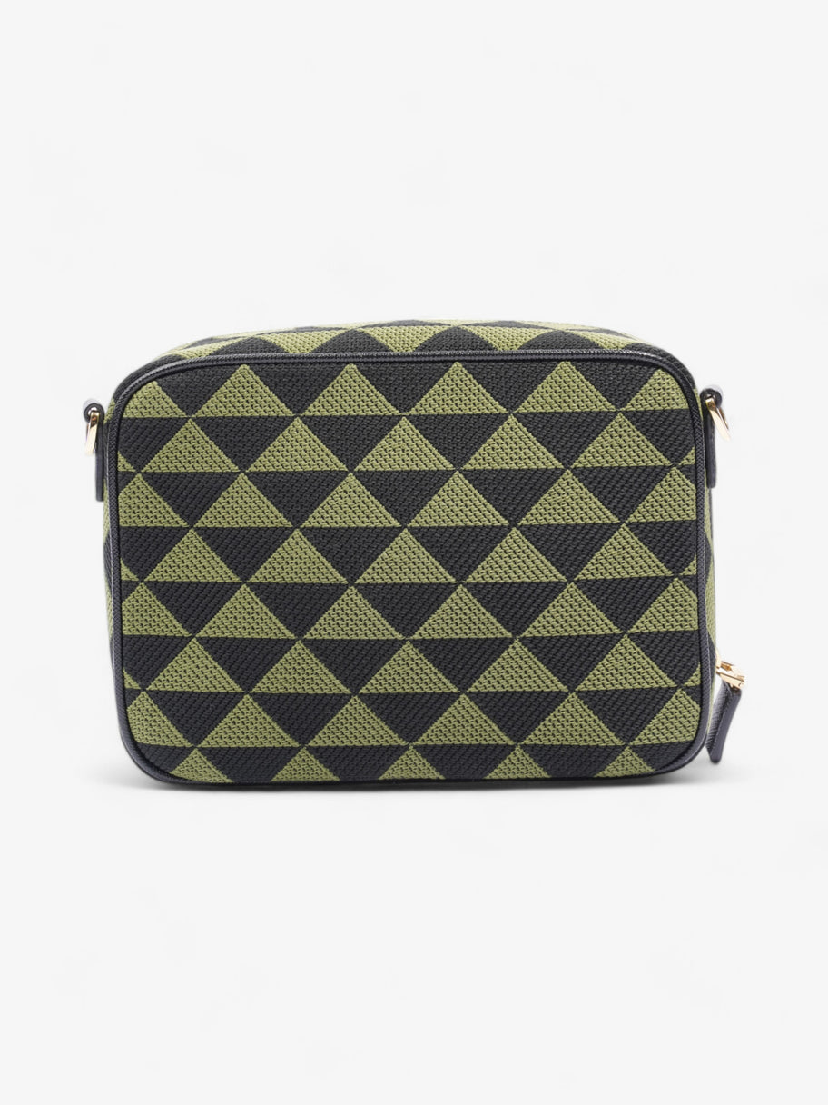 Prada Symbole Triangolo Black / Green Canvas Image 4