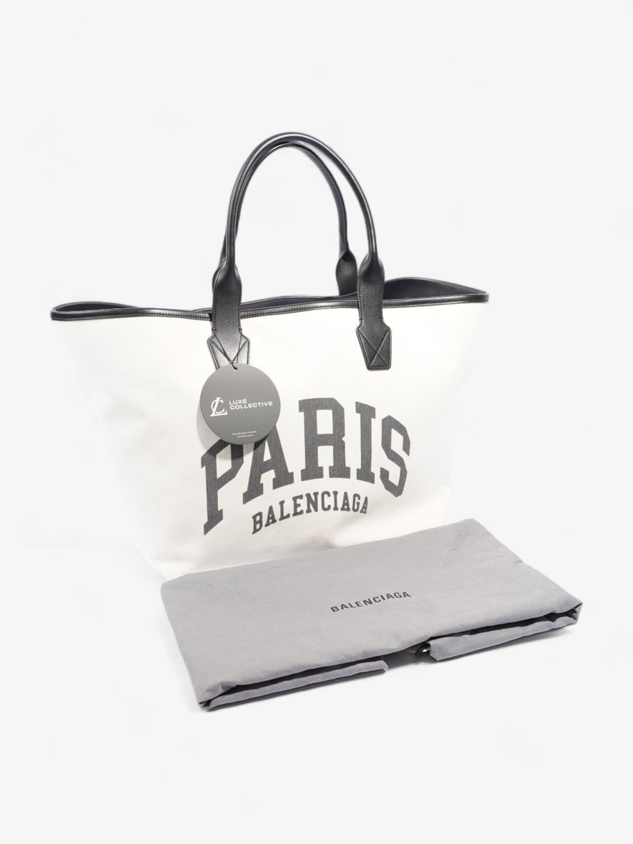 Cities Paris Jumbo Tote Bag Natural Canvas Image 9