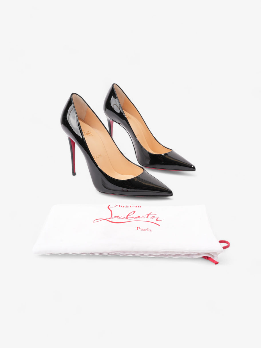 Christian Louboutin Kate 100mm Black Patent Leather EU 37 UK 4 Luxe Collective