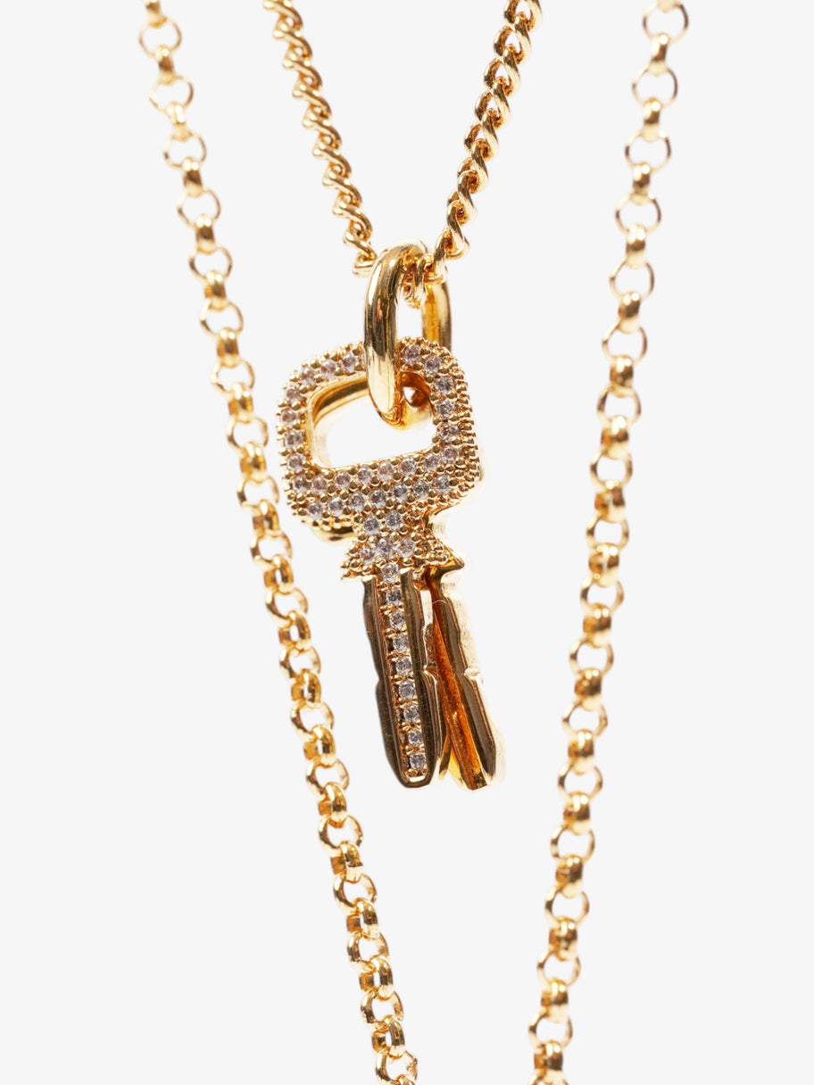 Louis Vuitton LV Padlock Necklace Gold Base Metal Image 4