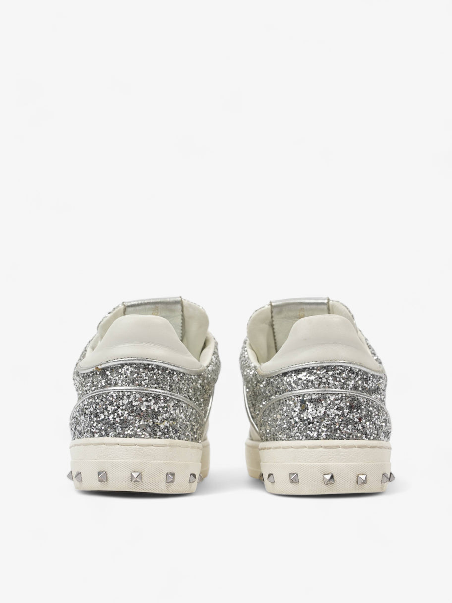 Fly Crew Sneaker Silver Glitter Leather EU 36.5 UK 3.5 Image 6