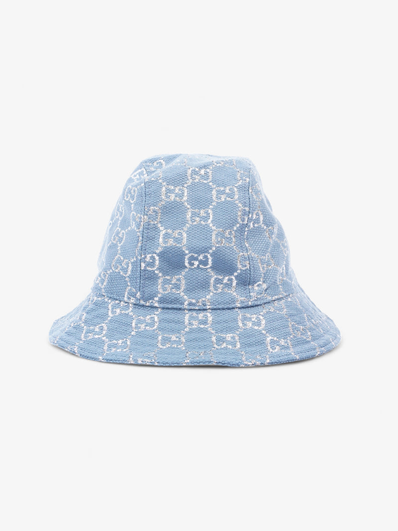  Lame Bucket Hat Blue / Silver Canvas S