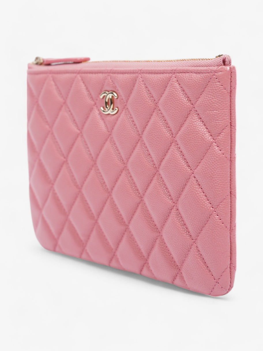 Chanel Coin and Card Purse Pink Caviar Leather Image 3