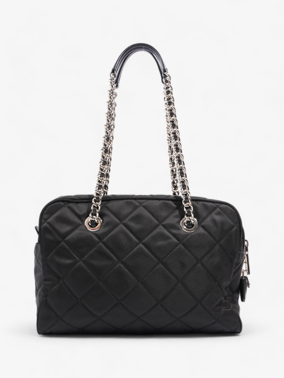 Prada Quilted Tote Black Re Nylon Image 4