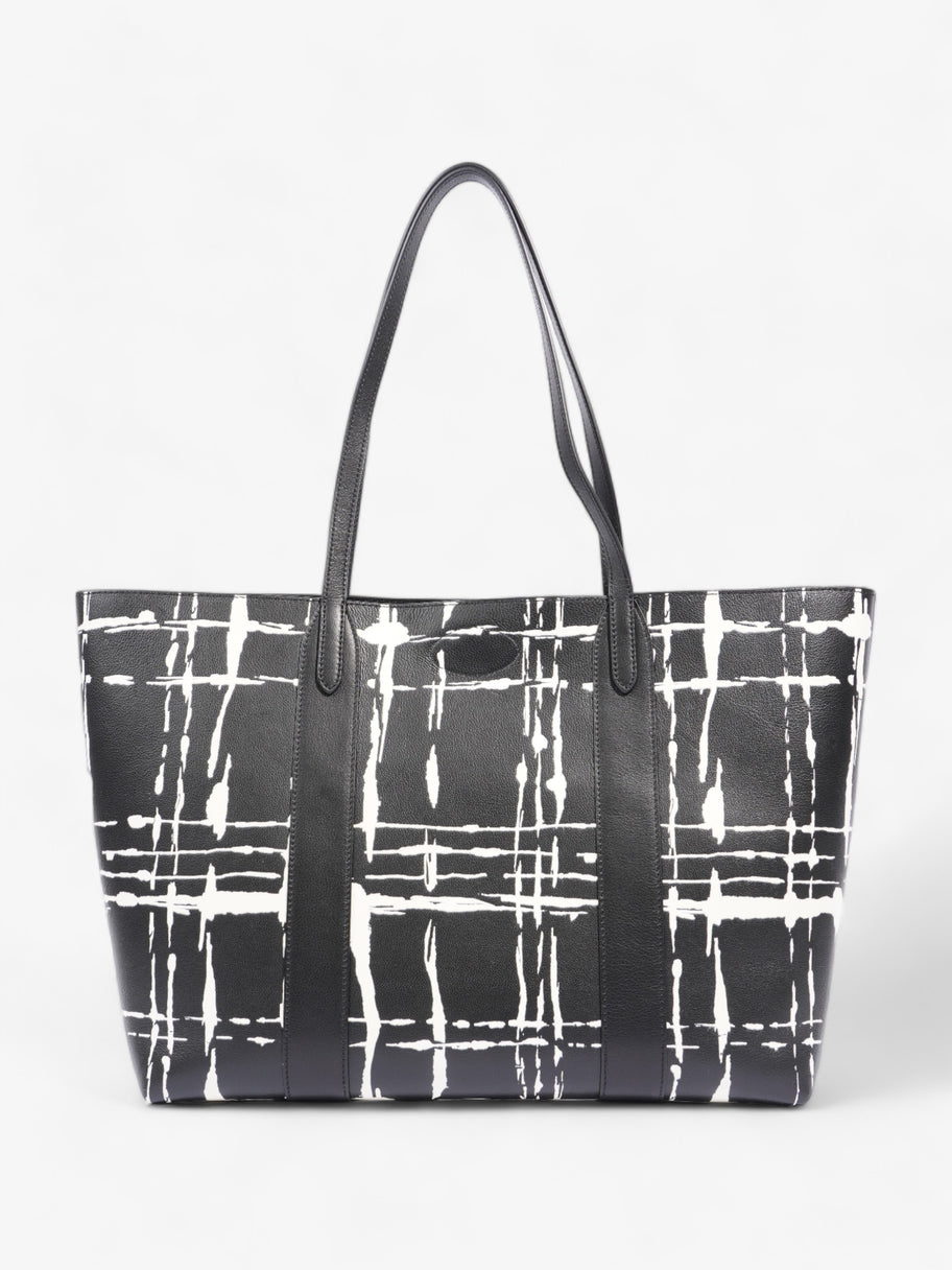 Bayswater Printed Tote Black / White Leather Image 4