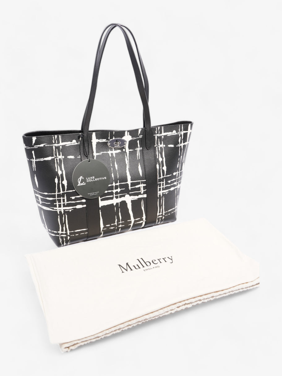 Bayswater Printed Tote Black / White Leather Image 9