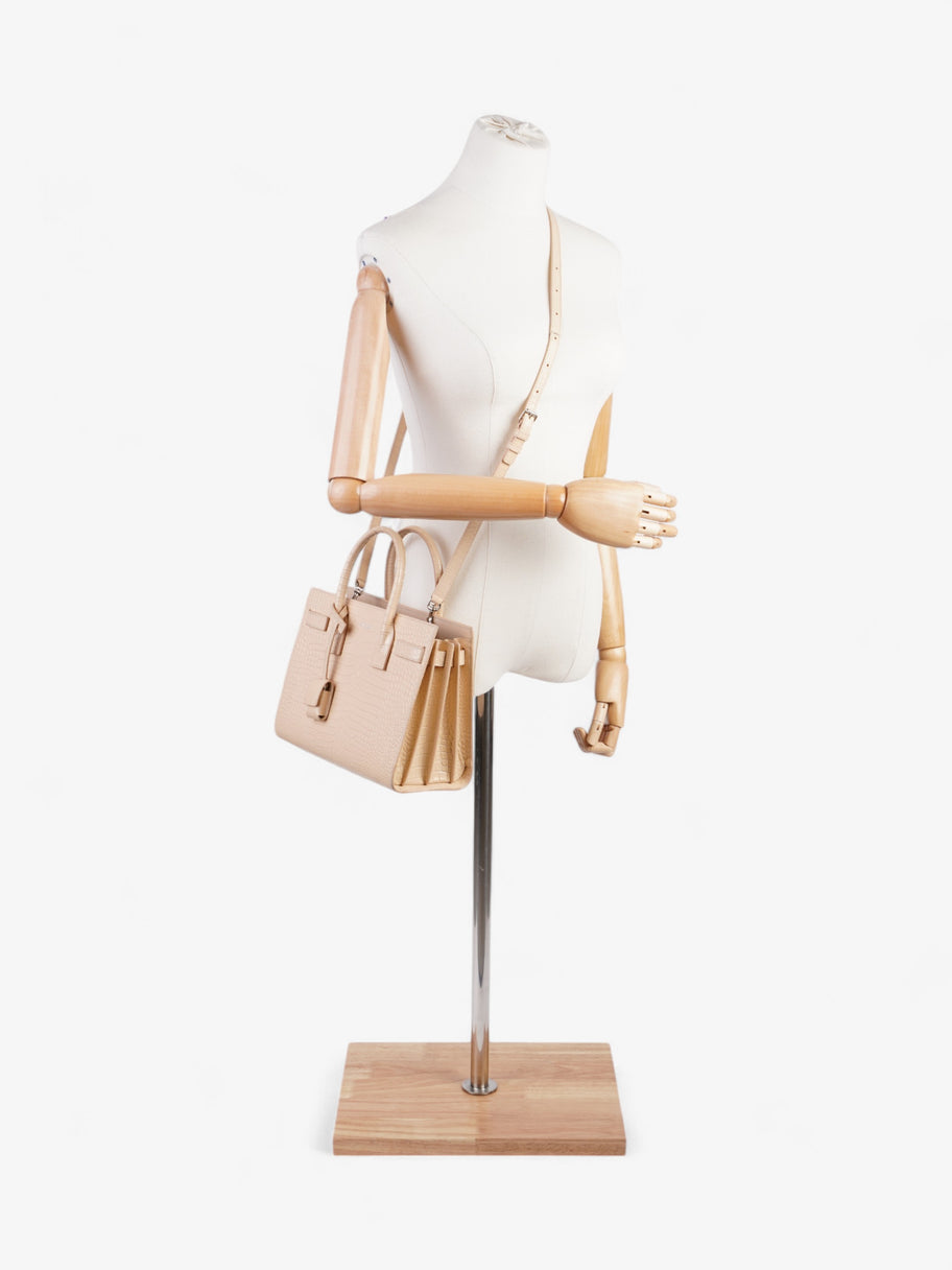 Saint Laurent Sac De Jour Light Beige Embossed Leather Baby Image 2