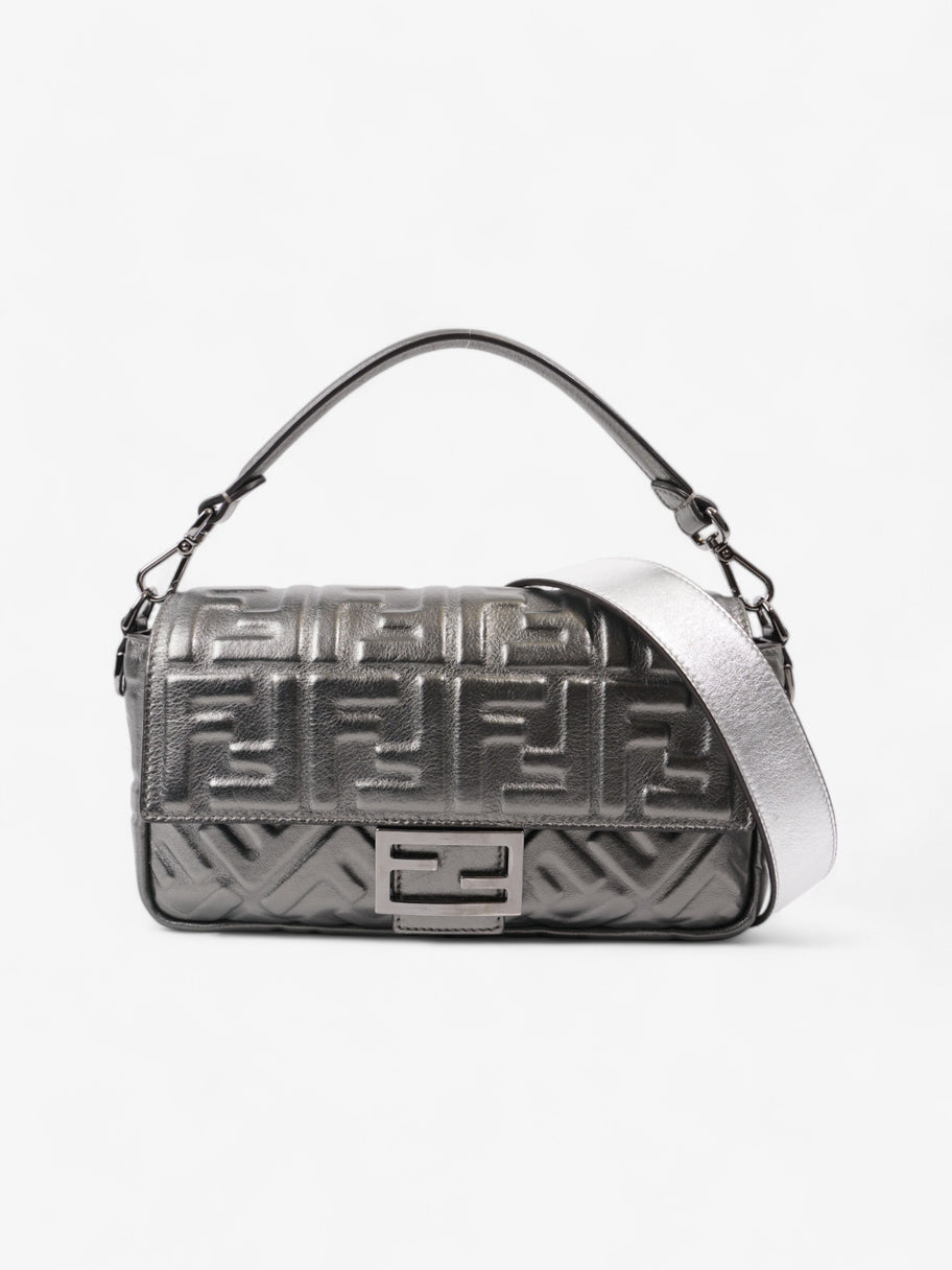 Fendi Baguette Metallic Lambskin Leather Medium Image 1