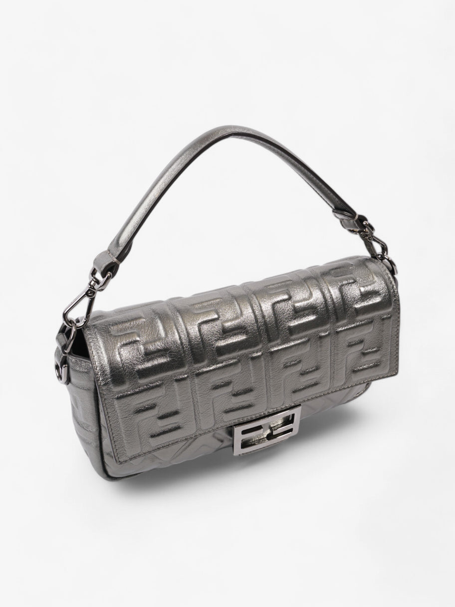 Fendi Baguette Metallic Lambskin Leather Medium Image 7