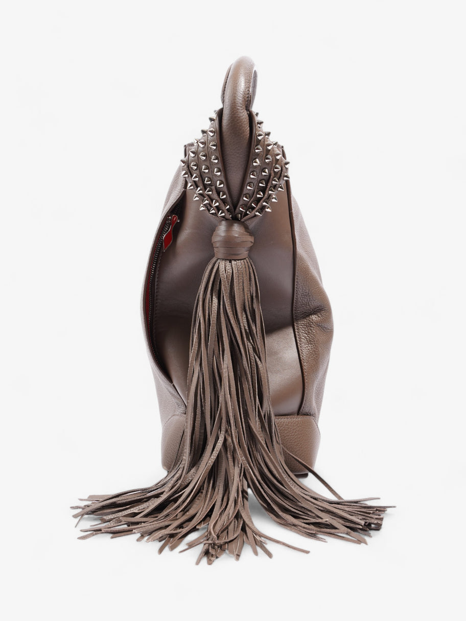 Christian Louboutin Eloise Fringe Hobo Brown Leather Medium Image 3