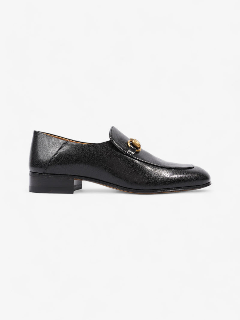  Gucci Horsebit Loafers Black Leather EU 38.5 UK 5.5